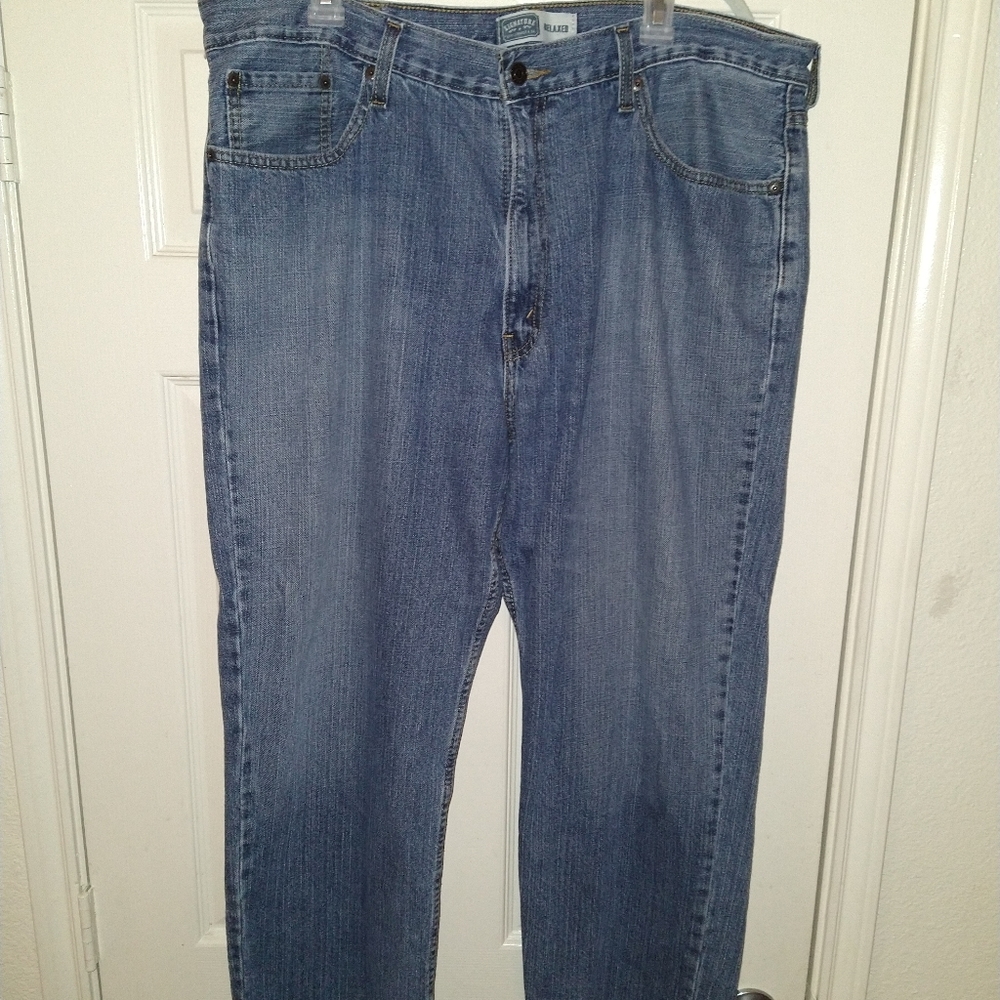 Levis Strauss Signature Relaxed Blue Denim Jeans Men's sz 40x30. - Picture 1 of 7